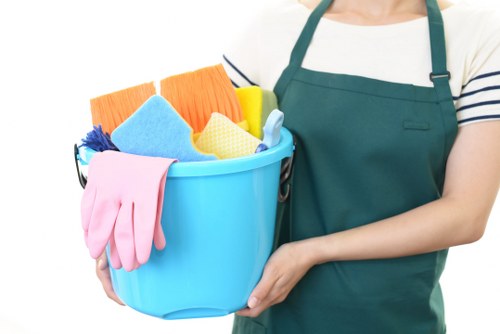 Weekly cleaning routine in a Stjohnswood apartment
